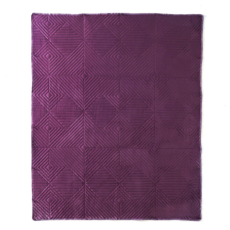 Purple discount quilted throw